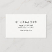 Zwart gouden achtergrond visitekaartje (Achterkant)