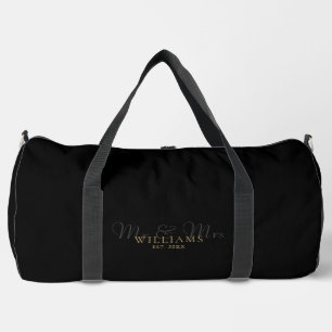 Zwart Gouden Bruiloft Honeymoon Mr En Mrs Plunjezak