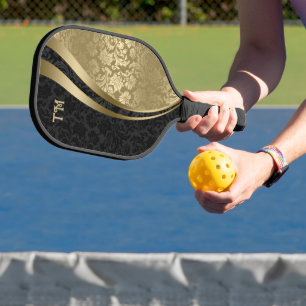 Zwart-gouden damesgas pickleball paddle