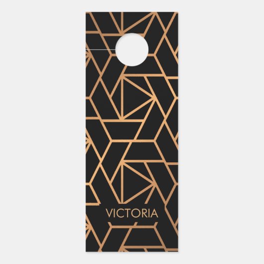 Zwart-gouden elegant patroon (Voorkant)