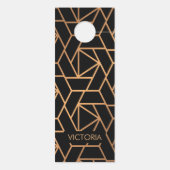 Zwart-gouden elegant patroon (Achterkant)