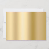 Zwart gouden fotoboog verjaardag kaart (Achterkant)