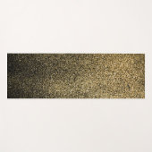 Zwart-gouden heldere glitter yoga mat (Voorkant (horizontaal))