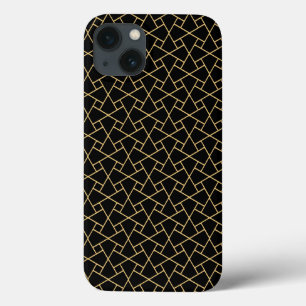 Zwart, gouden islamitisch patroon: iPad Case-Mate  iPhone 13 Hoesje