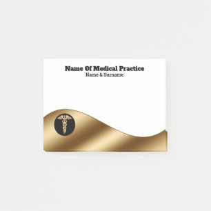 Zwart gouden kikkervis voor witte bedrijven post-it® notes