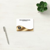 Zwart gouden kikkervis voor witte bedrijven post-it® notes (Kantoor)