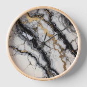 zwart-gouden marmeren klok (Voorkant)