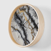 zwart-gouden marmeren klok (Hoek)