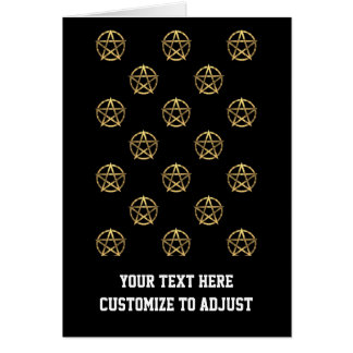 Zwart-gouden pentagram