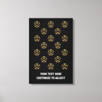 Zwart-gouden pentagram