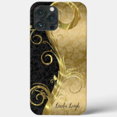 Zwart-gouden vraag Case-Mate iPhone case (Achterkant)