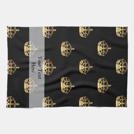 Zwart-goudkroon Theedoek (Horizontaal)