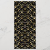 Zwart-goudkunstdecofam Weddenschap Menu (Achterkant)