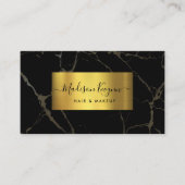 Zwart-goudmarmer Visitekaartje (Voorkant)