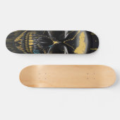 Zwart-goudschedel - Numbschedelontwerp Skateboard (Horizontaal)