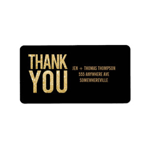 Zwart & goudstaartweddenadres Weddenschappen Etiket