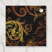 Zwart-goudVintage Bedankjes Labels (Achterkant)