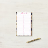 Zwart & goudvraag Traditionele hedendaagse afdrukk Post-it® Notes (Op bureau)