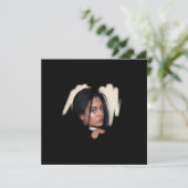 Zwart Graffiti Hart Frame 1e Klas Kaart (Staand voorkant)