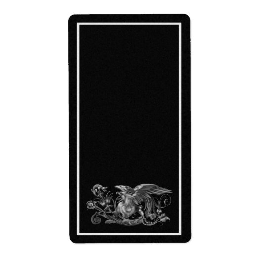 Zwart Griffin Apothecary Label (Voorkant)