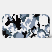 Zwart-grijs Camo Case-Mate iPhone Case (Achterkant (horizontaal))