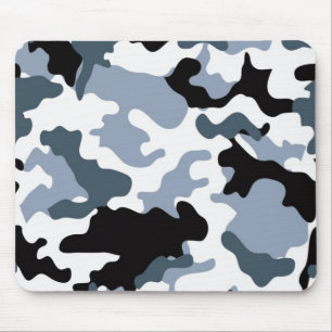 Zwart & grijs Camo Mousepad Muismat