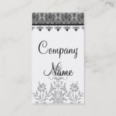 Zwart-grijs Damascus Fine Art Dealer-Visitekaartje Visitekaartje (Achterkant)