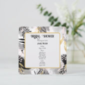 Zwart, grijs en goudlauw kaart (Staand voorkant)