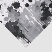 Zwart grijs en wit Abstracte textuur Tissuepapier (Detail)