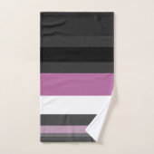 Zwart, Grijs en Wit Strepen Bad Handdoek (Handdoek)