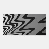 Zwart, grijs en wit zigzag bureaumat (Voorkant)