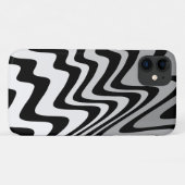 Zwart, grijs en wit zigzag Case-Mate iPhone case (Achterkant (horizontaal))