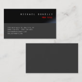 Zwart grijs esthetisch Visitekaartje (Voorkant / Achterkant)