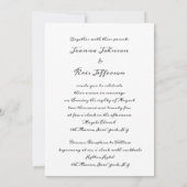 Zwart Grijs Goud Bloemen Krans Luxe Elegant Kaart (Achterkant)