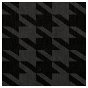 Zwart & Grijs Houndstooth Monochromatische ontwerp Stof