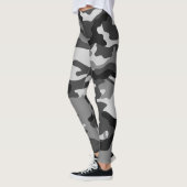 Zwart, grijs leger camouflage, grafisch ontwerp, 0 leggings (Links)