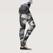 Zwart, grijs leger camouflage, grafisch ontwerp, 0 leggings (Rechts)