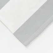 Zwart-grijs monogram Stripe | Fleece Blanket Deken (Hoek)