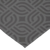 Zwart grijs ornament patronen antiek ontwerp tafelkleed (Gekanteld)