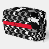 Zwart & Grijs Personaliseer toilettas Toilettasje (Rechterhoek)