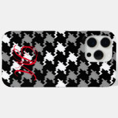 Zwart & Grijs Plaid iPhone / iPad case (Achterkant (horizontaal))