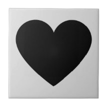 Zwart Grijs Retro Hart Y2K Patroon