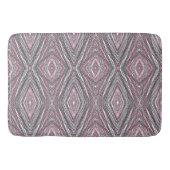 Zwart Grijs Roze en Wit Badmat (Voorkant)