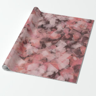 Zwart Grijs Roze Wit Moderne Geometrische Abstract Cadeaupapier