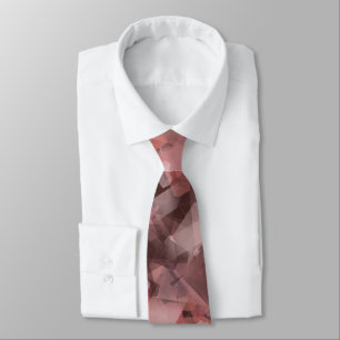 Zwart Grijs Roze Wit Moderne Geometrische Abstract Stropdas