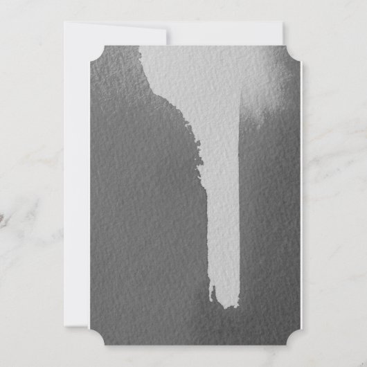 Zwart & Grijs vrijgezellenfeest uitnodiging (Achterkant)