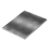 Zwart, grijs, wit dot witboek notitieblok (Gedraaid)