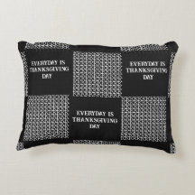 Zwart Grijs Wit Elke dag is Thanksgiving Dag