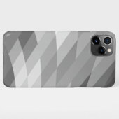 Zwart, grijs, wit, meetkundig Abstract iPhone Hoesje (Achterkant horizontaal)