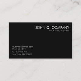 Zwart grijs wit minimaal basisVisitekaartje Visitekaartje